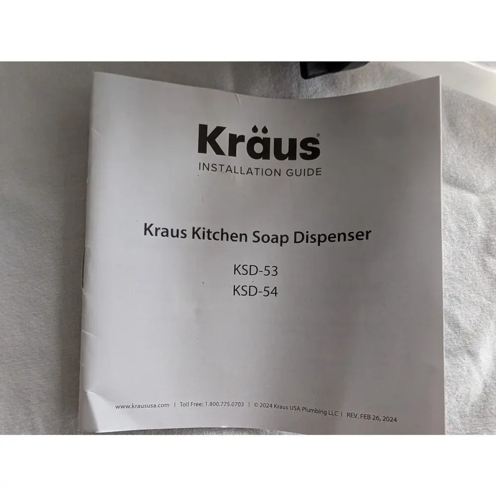 KRAUS Kitchen Soap and Lotion Dispenser in Stainless Steel KSD-41SS (NEW )